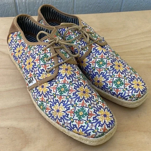ZUII Mens Floral and Suede Oxford Shoes size 28.5 (US 10) Polar Fox PACO Men main image 4